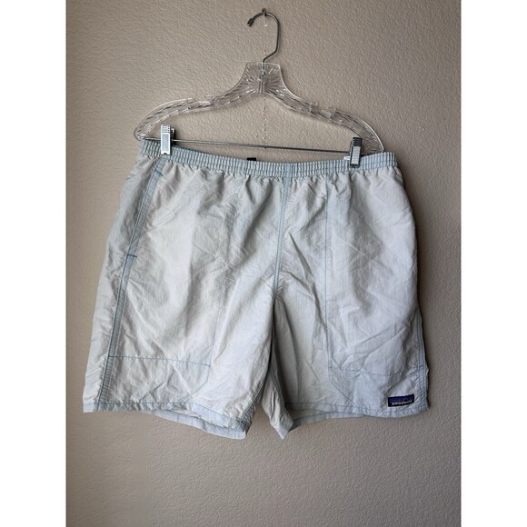 Patagonia Baggies Shorts Men’s Large Blue Mesh Lined Netplus Shells Stretch GUC - Picture 1 of 7